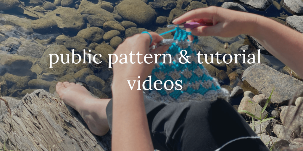 public pattern & tutorial videos banner