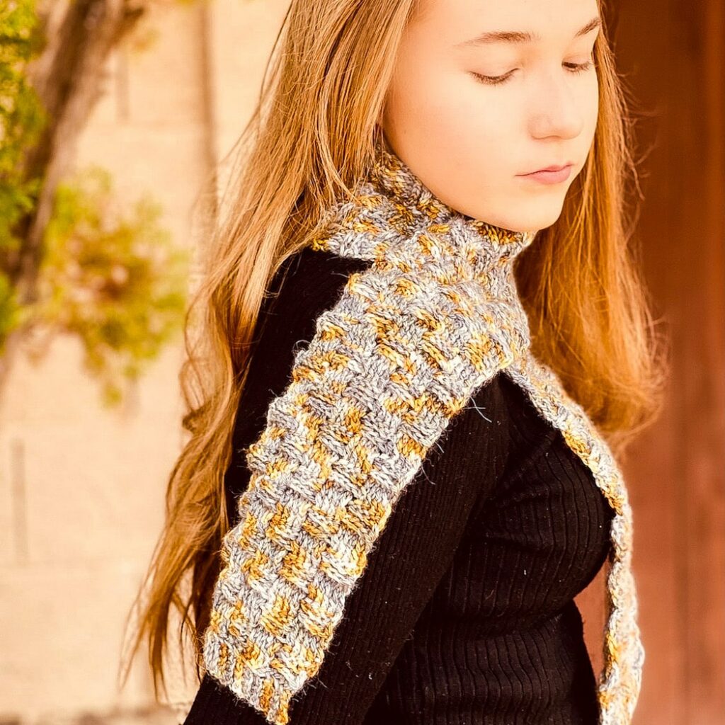 Cordova Basketweave Crochet Scarf