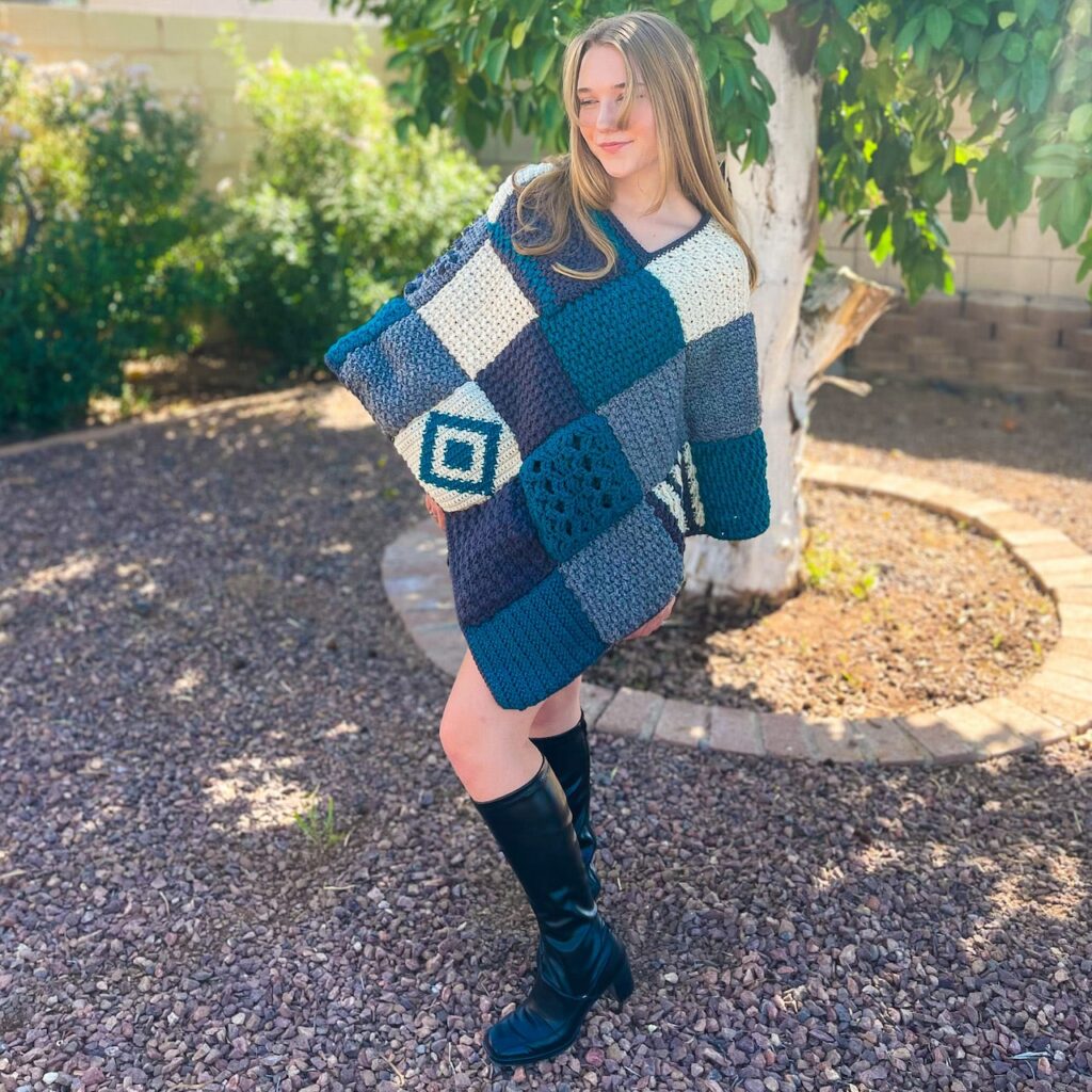 Sampler Crochet Poncho