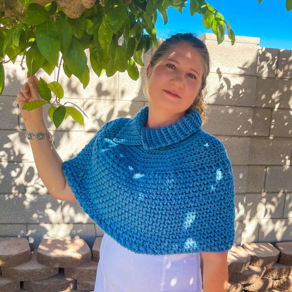 The Dahlia Crochet Capelet