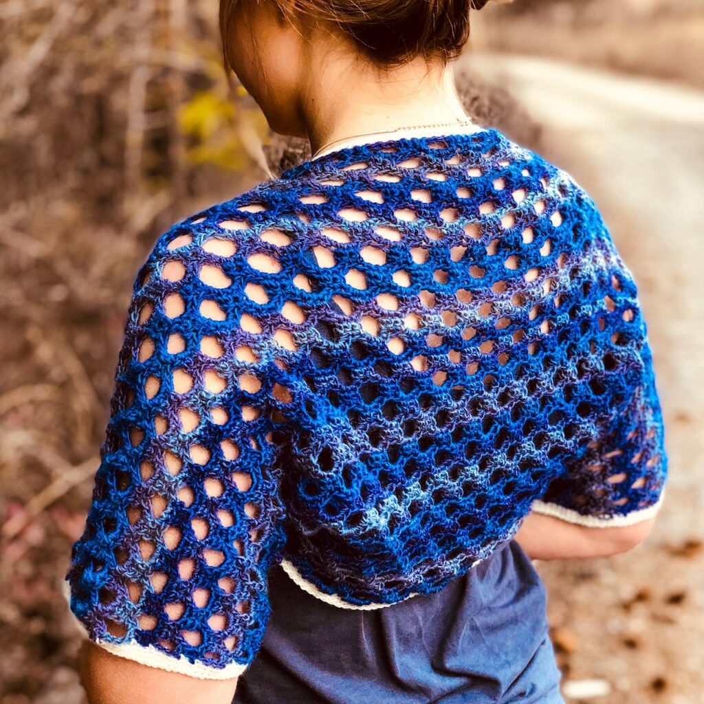 Victoria Honeycomb Lace Crochet Bolero