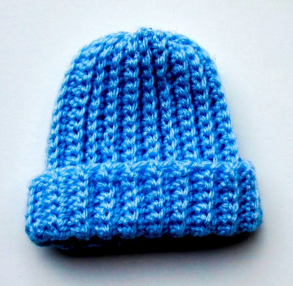 Easy Ribbed Baby Beanie