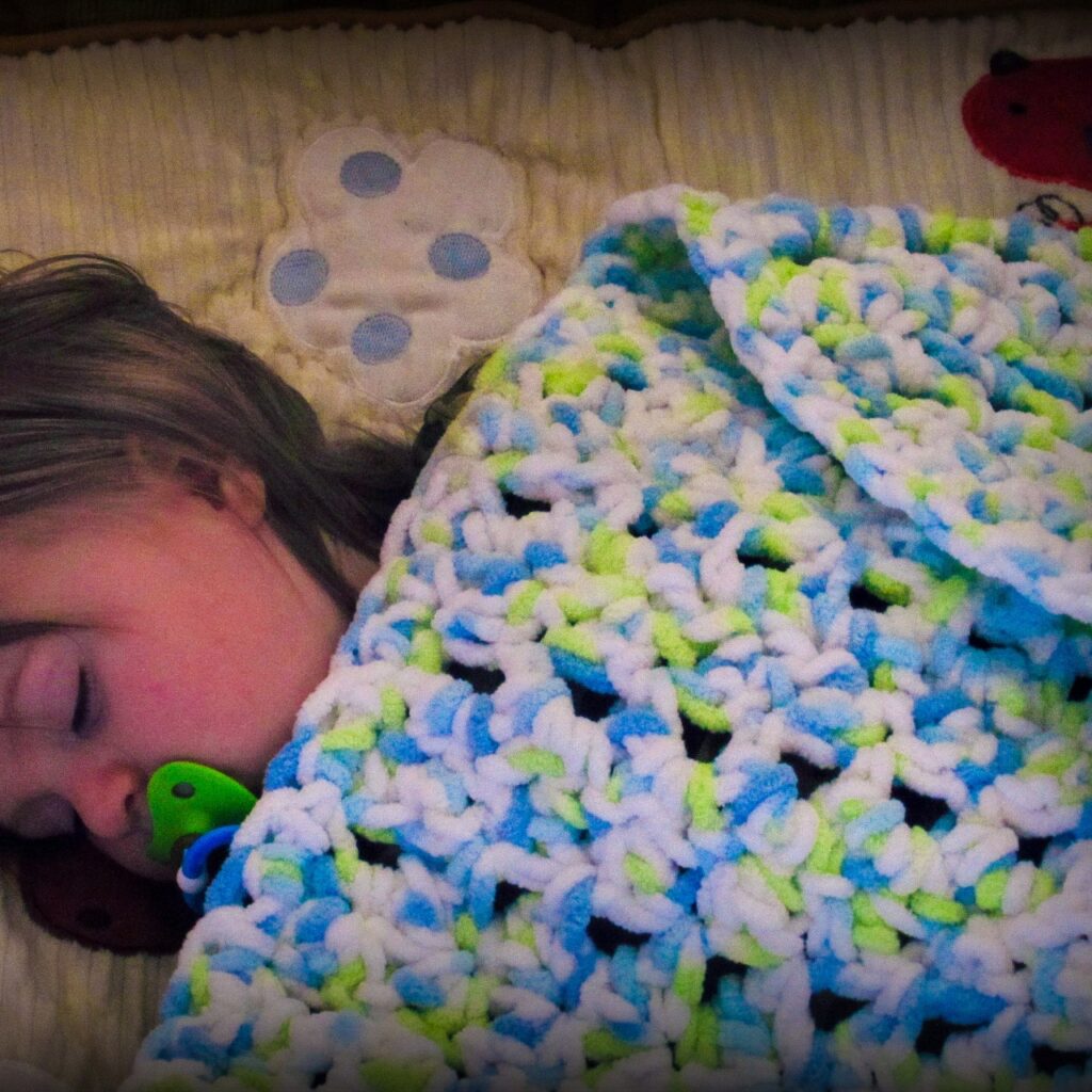 Thick N Soft Seed Stitch Crochet Baby Blanket