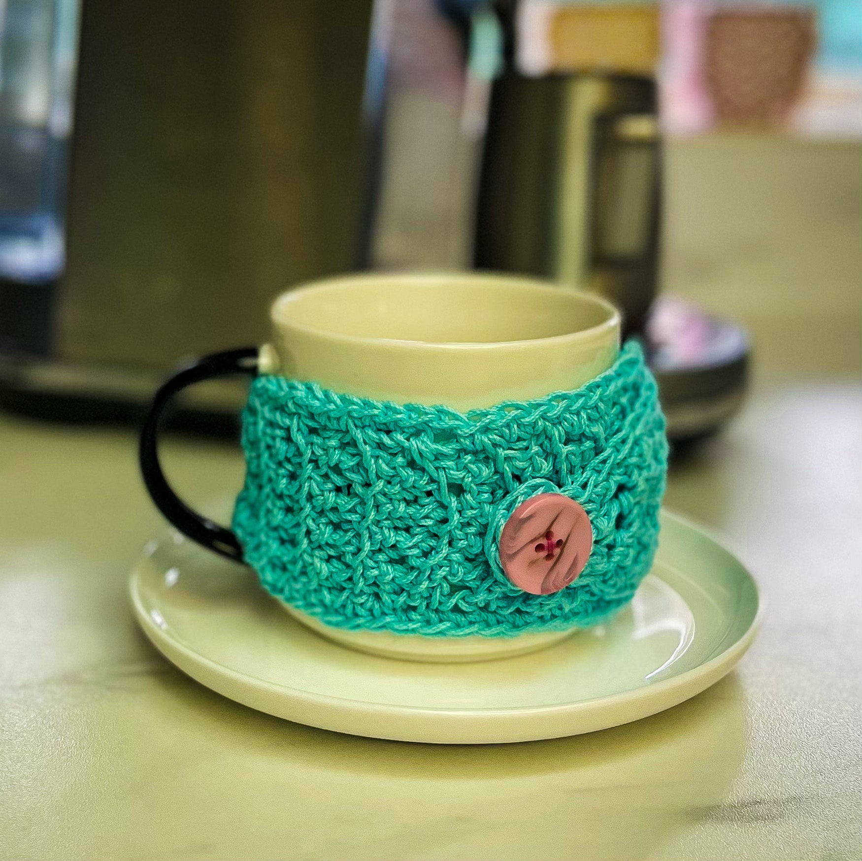 Easy Peasy Crochet Cup Cozy