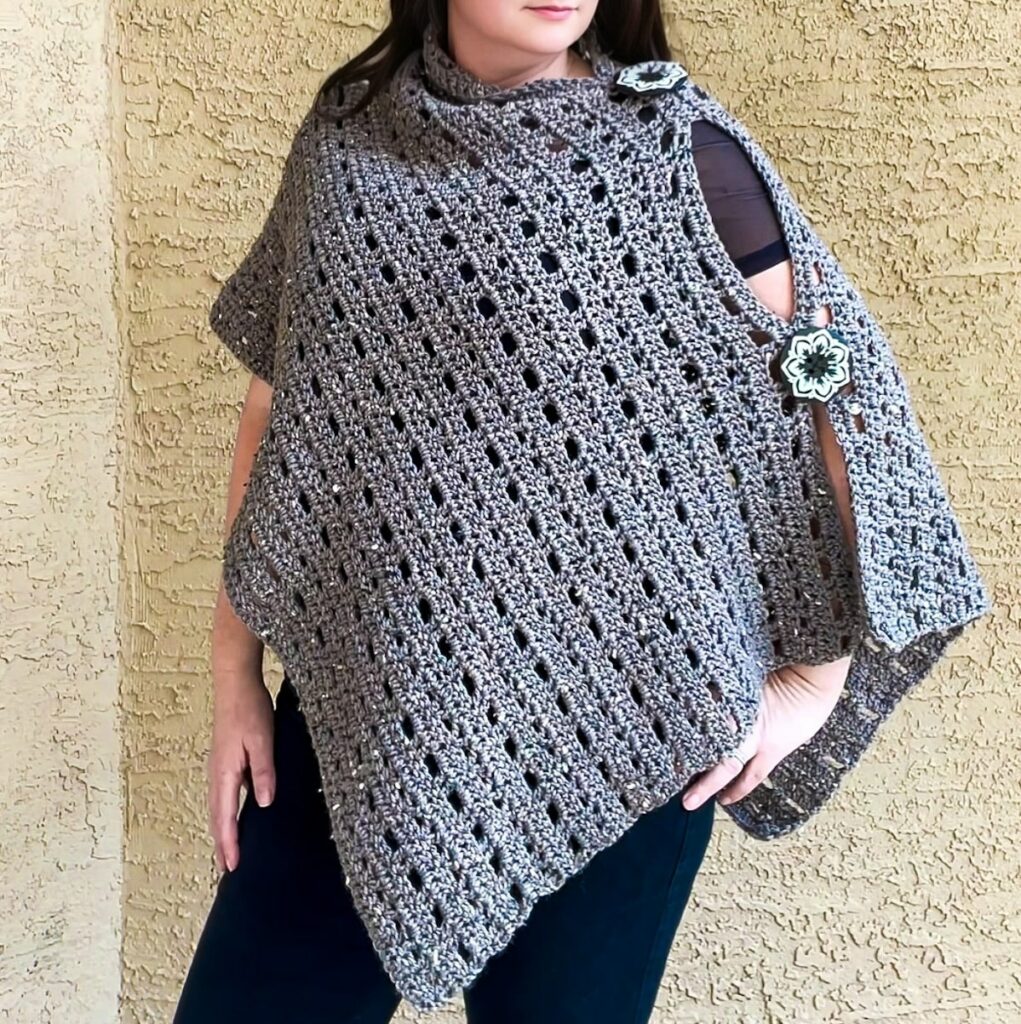 The Hanesly Crochet Poncho