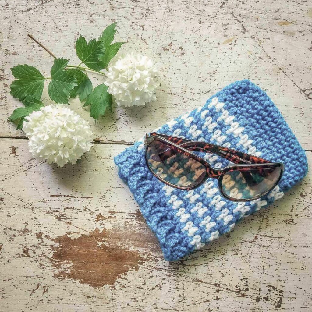 Crochet Houndstooth Bag
