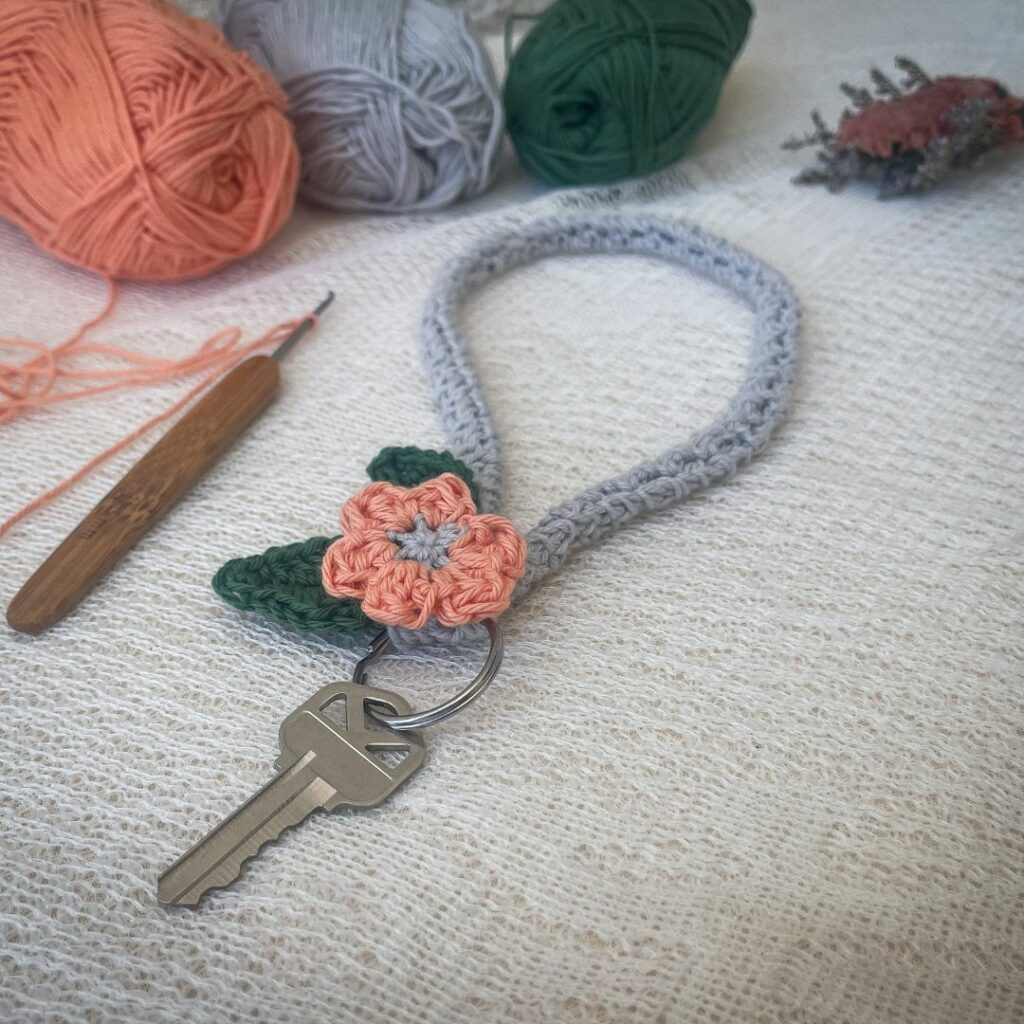 Floral Grace Key Fob
